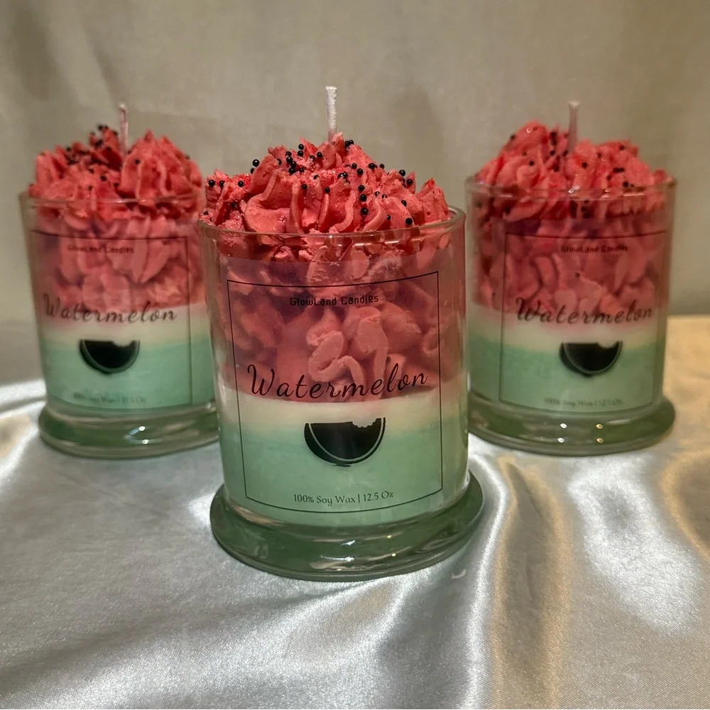 Watermelon Scented Candles 🍉 - Picture 2 of 2